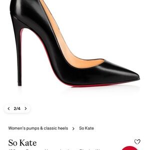 Christian Louboutin So Kate Black Heels
